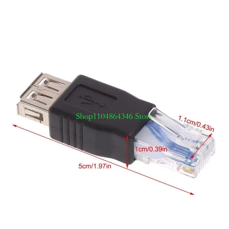 5ASD 1PACK USB 2.0 Женский до локальной сети RJ45.