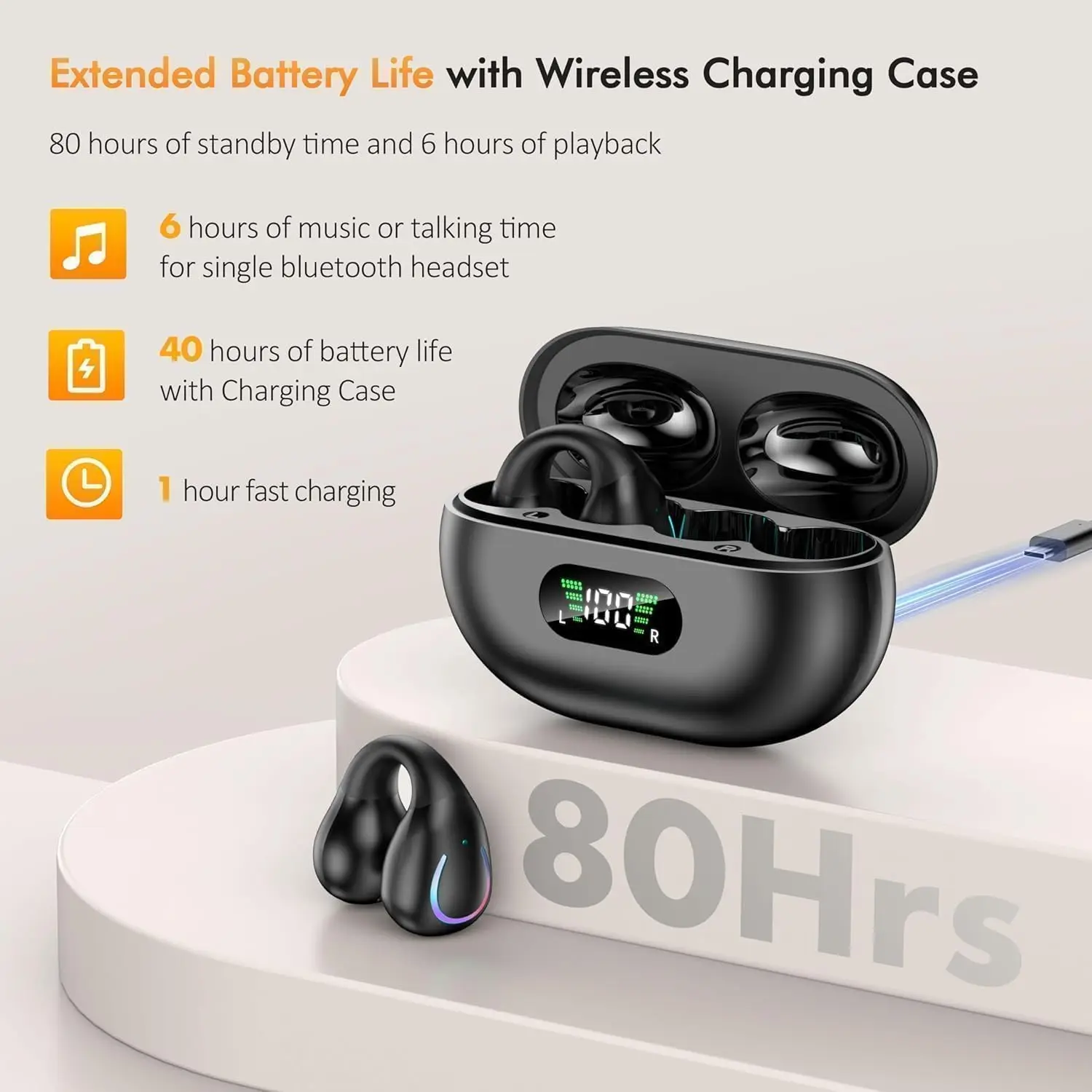 Clip-On Bluetooth 5…