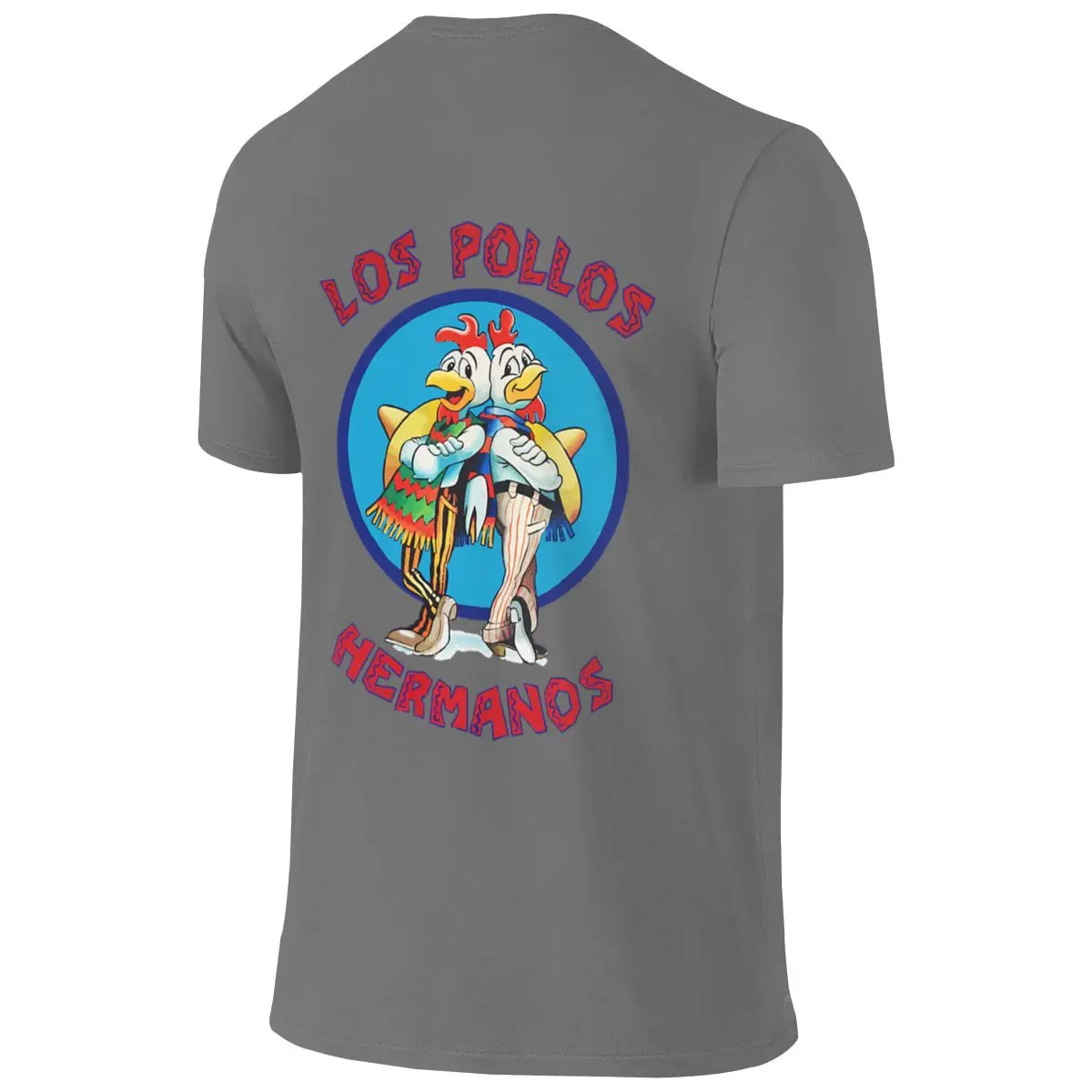 Los Pollos Hermanos Essential Commuting Reversible T-shirt Solid Color Minimalism Anti-Static Short Sleeve