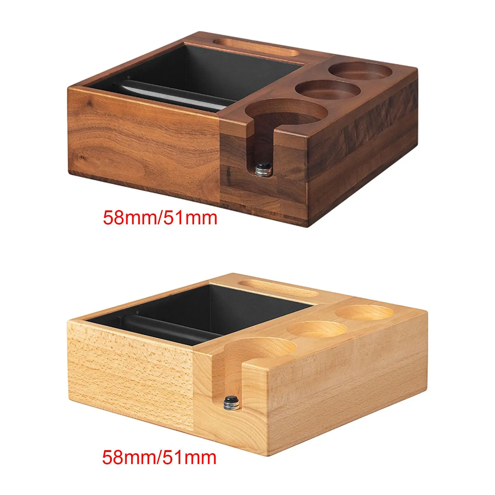 

Espresso Coffee Organizer Box Accs for Coffee Tamper Portafilter Restaurants