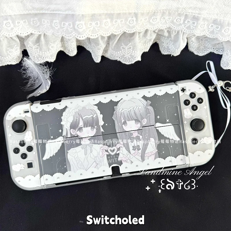 

Original Design Switcholed Protective Shell Dream Core Angel Semi Transparent Frosted Oled Protective Case Anti Drop Anime Perip