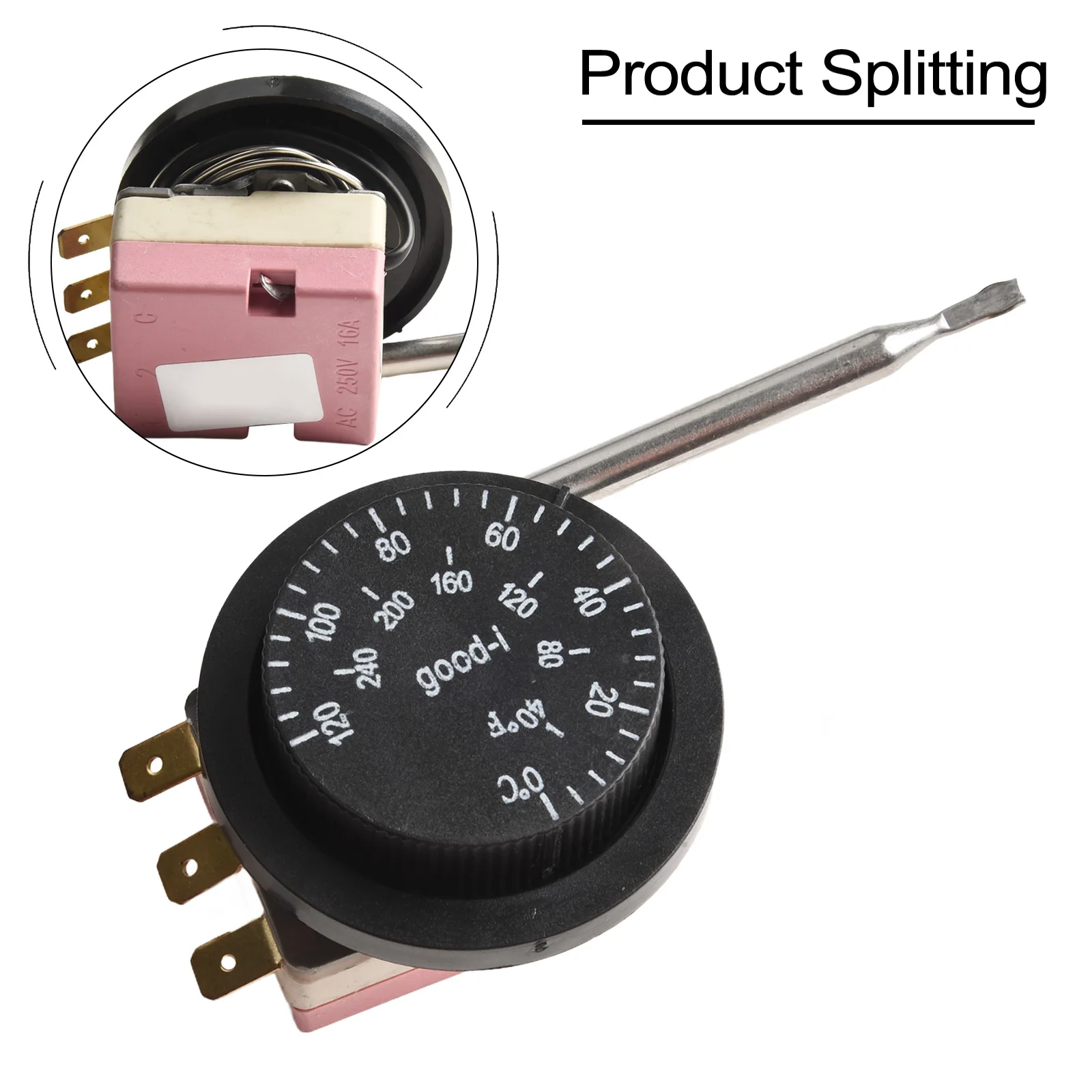 

Knob Thermostat Thermostat For Air Conditioning Units 35*45*36mm Control Switch High Quality Built-in Thermostat