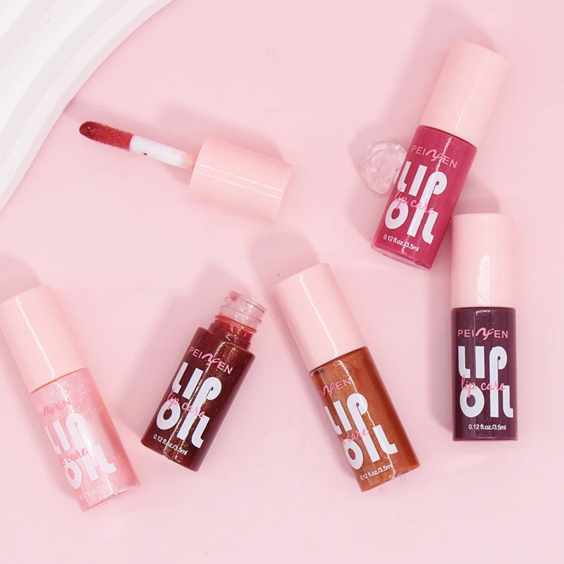 6 pz/set Gelatina idratante Olio per labbra Idratante a lunga durata Liscio scintillante Liquido idratante per labbra