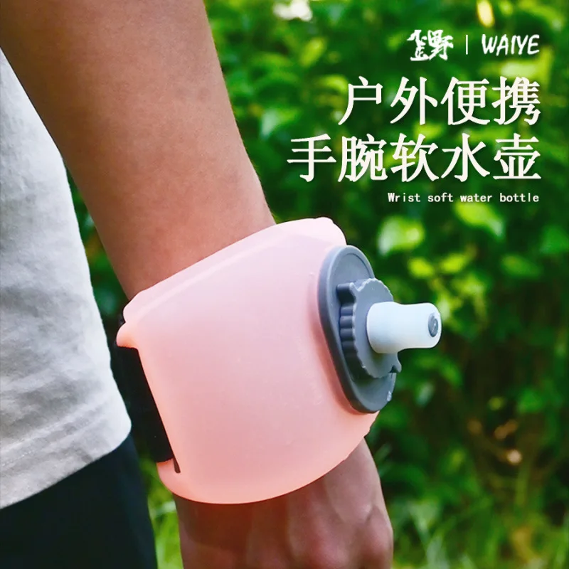 

Running Portable Wrist Bottle Adult Water Container 200ml Cycling Marathon Rock Climbing Sports Bottles 2025 Black Pink