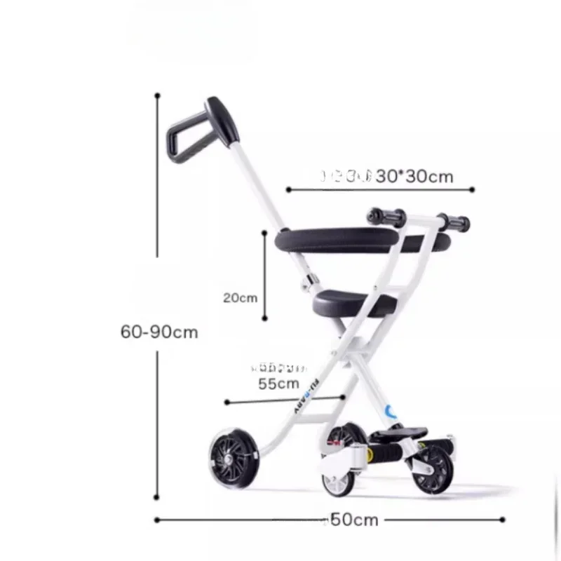 軽量折りたたみ式カートは赤ちゃんの散歩車、伸縮式のプルロッドを座ることができ、赤ちゃんのアーティファクトを歩くことができます