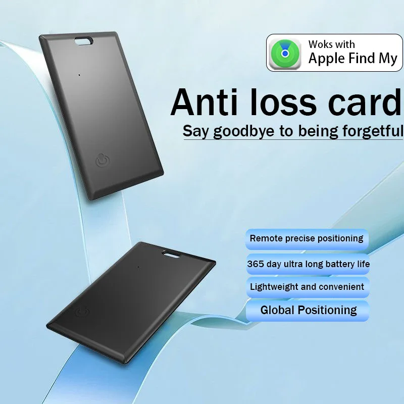 Neue Anti-Verlust-Geräte-Tracking-Standort-Wallet-Tracker-Karte GPS-Locator funktioniert mit Apple Find My App Bluetooth-Tracker