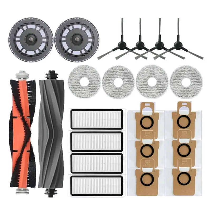 

AF89-Для Dreame Bot L30 Ultra Запасные части для робота-пылесоса, резина/боковая щетка, крышка, фильтр, тряпка для швабры, мешок для пыли