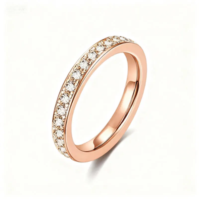 

D Color Moissanite Wedding Band Ring 925 Sterling Silver Eternity Band Engagement Rings for Women