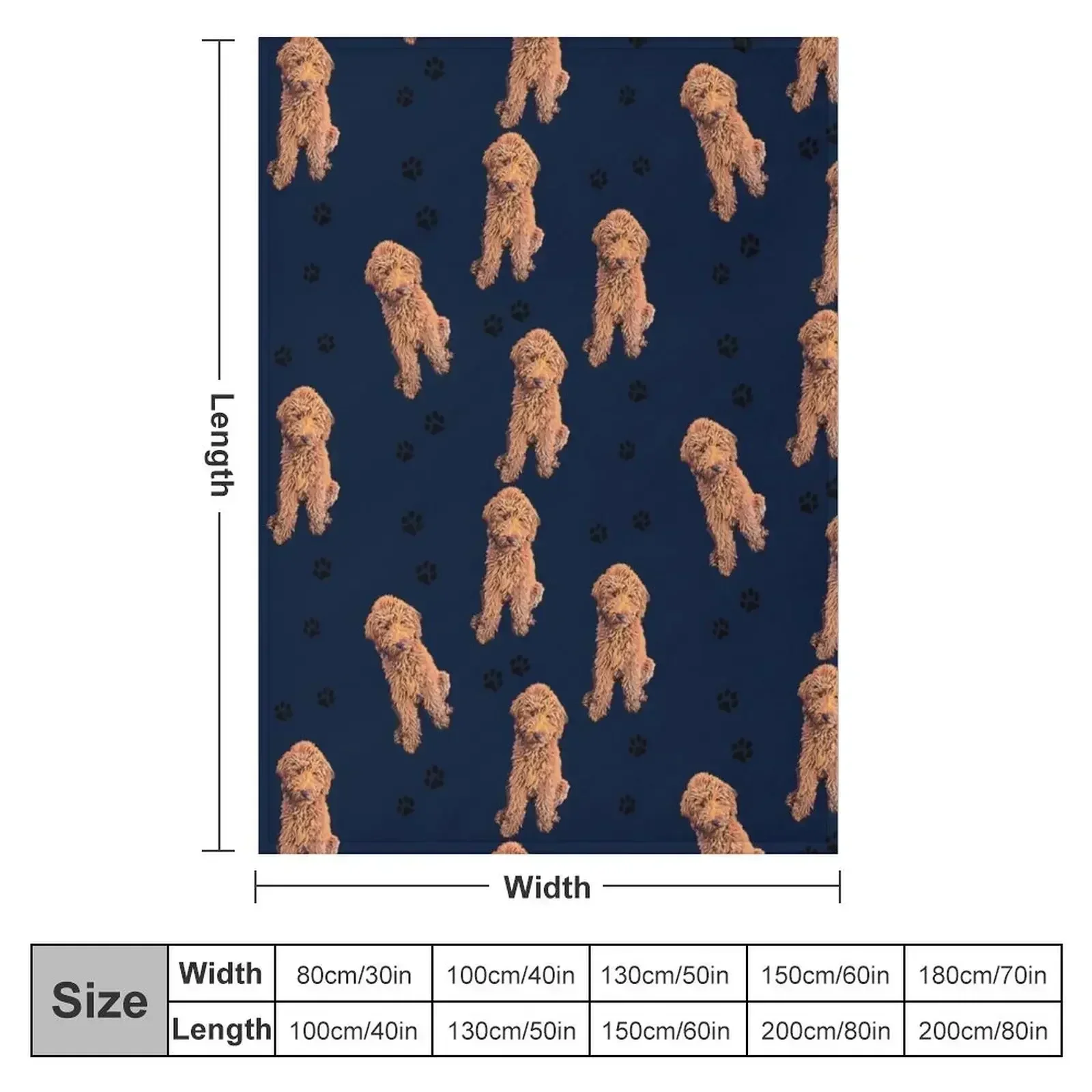 Red Goldendoodle Throw Blanket Luxury For Baby Multi-Purpose Beautifuls Blankets