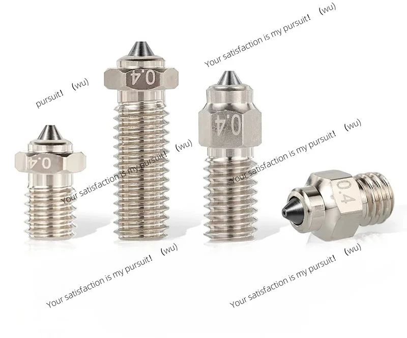 For V6 Volcano Hotend 3D Printer Extruder Replacement Spare Parts Mellow Bimetal HC Nozzle High Temp Wear‑Resistant