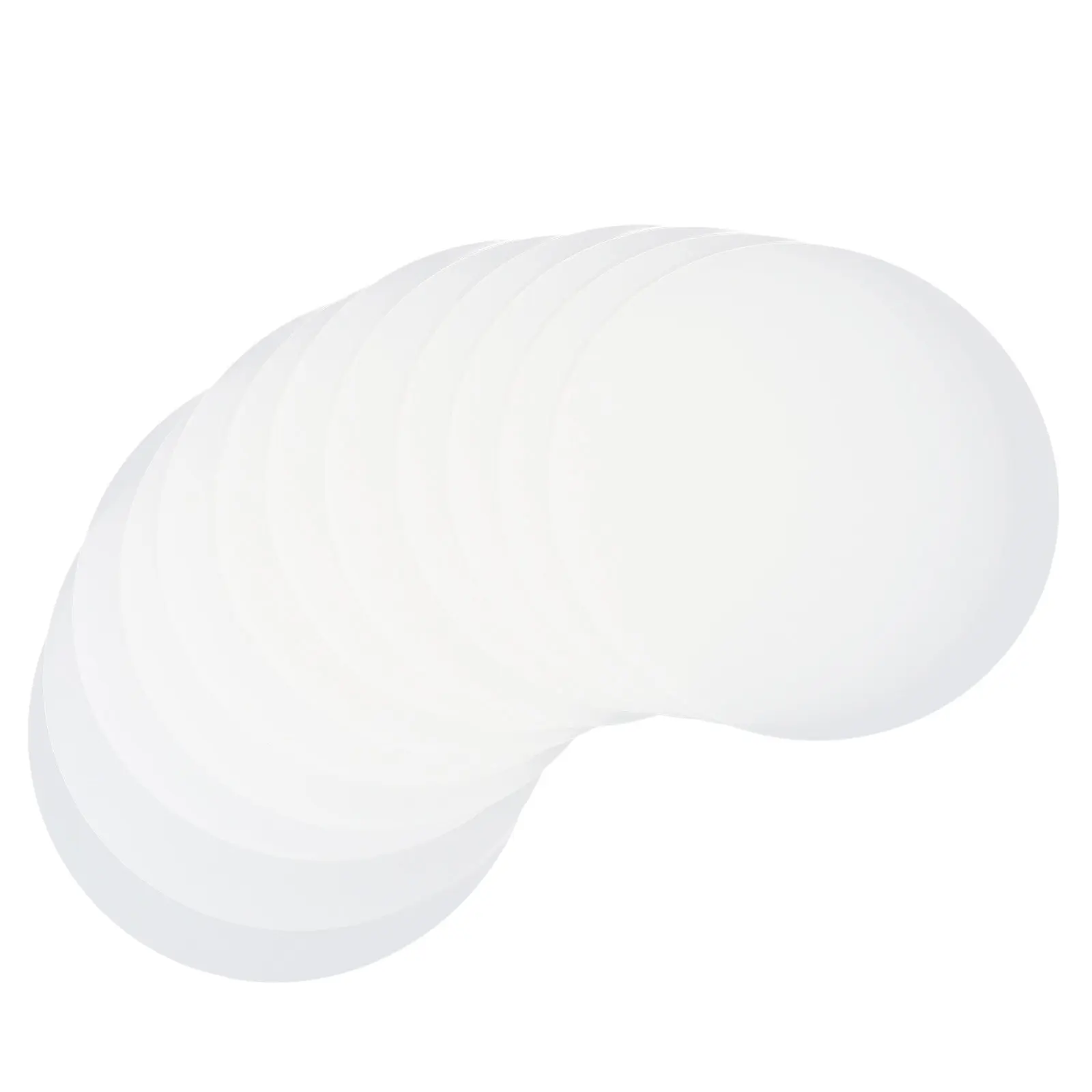 

10Pcs High Clarity Acrylic Round Discs Smooth Edge Transparent DIY Craft Painting Plates for Students Cake Base Dessert Trays