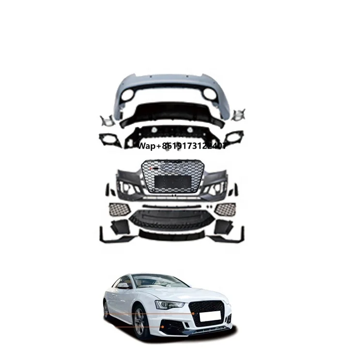 

Automotive Parts RS5 Style Front Rear Bumper Body Kits for A5 S5 B8.5 2013-2016 Upgrade 2017-2019 Body Kit