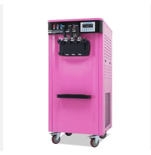 &* New Best Commercial Soft Ice Cream Machine With Double Compressor Large Capacity Hopper Stainless Steel Easy Operation