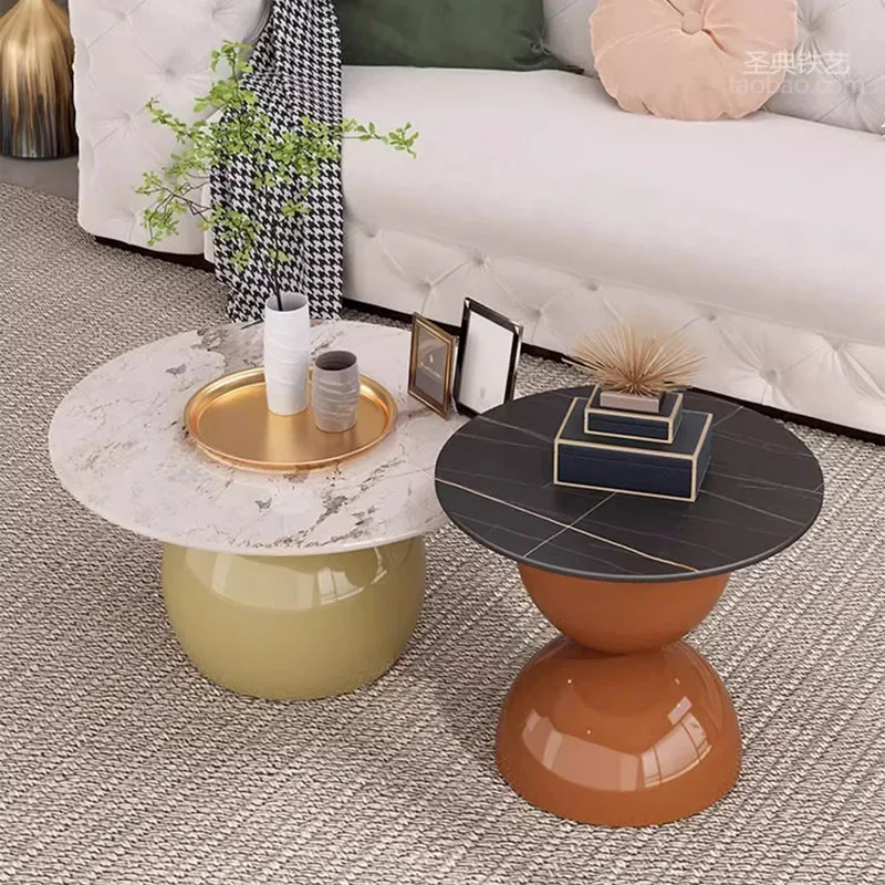 Living Room Table Low Coffee Modern Mini Corner Tables Home Furniture Hall Aesthetic Center Hospitality Small Luxury Side Nordic image 3