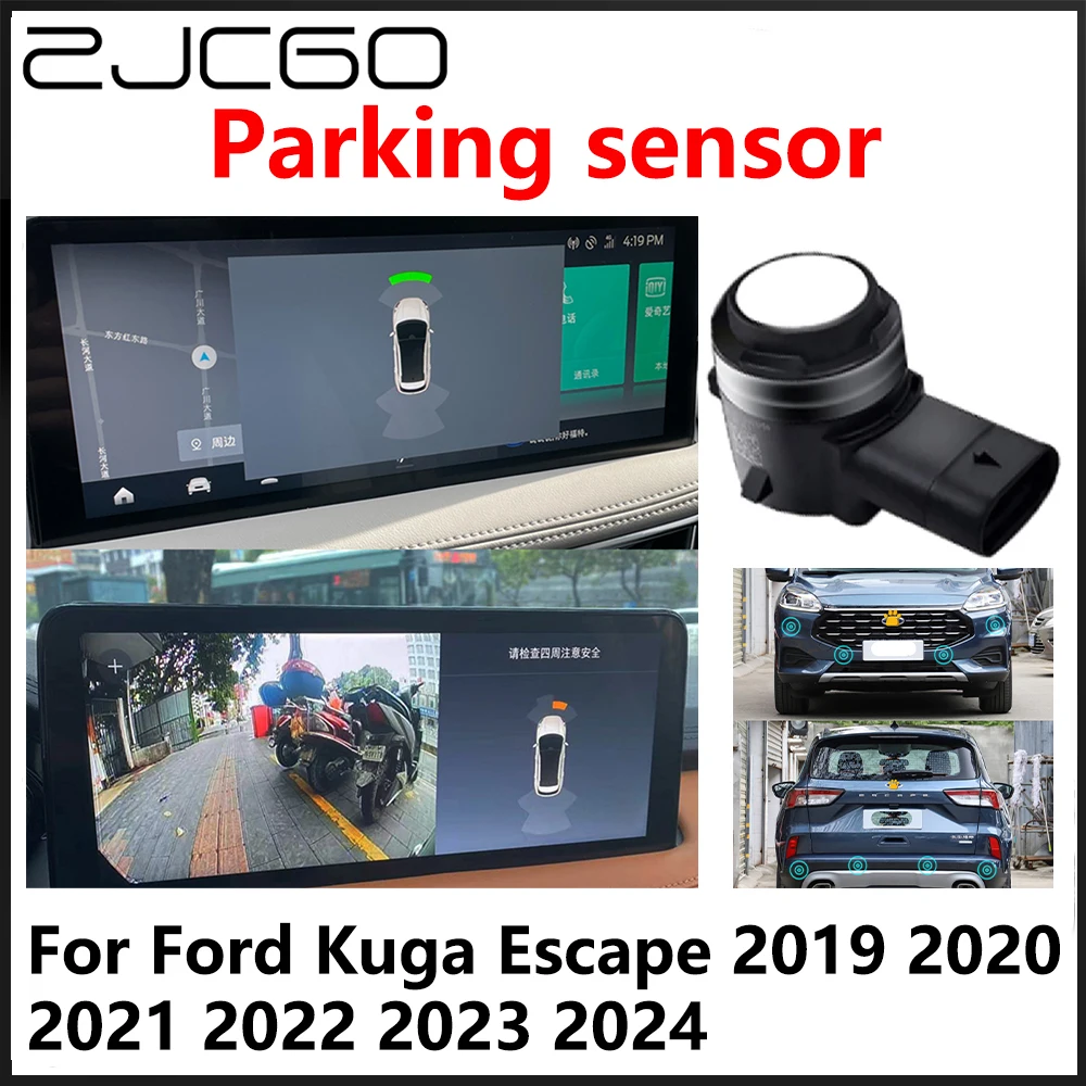 

ZJCGO OEM Front Rear Reverse Parking Sensor PDC Car Reversing AID System Ford Kuga Escape 2019 2020 2021 2022 2023 2024