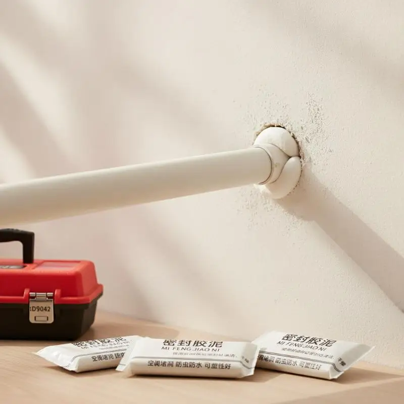 White Waterproof Insect Resistant Sealing Putty Zero Wall Tone Matching For Hole Patching Air Conditioner Gap Household Repair