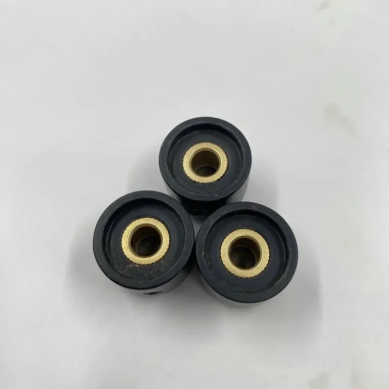 Solid Ebony Locked Anti-Slip Copper Shaft Knobs for Bass Guitar/Electric Guitar Volume Tone Control Potentiometer Parts