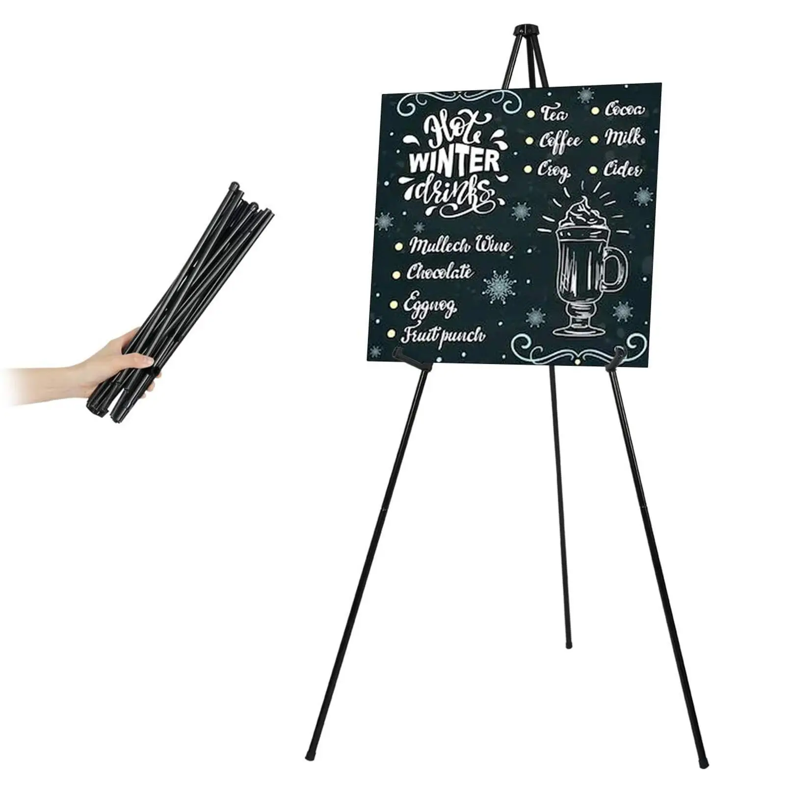 Folding Tripod Display Easel Stand Drawing Board poster display Adjustable