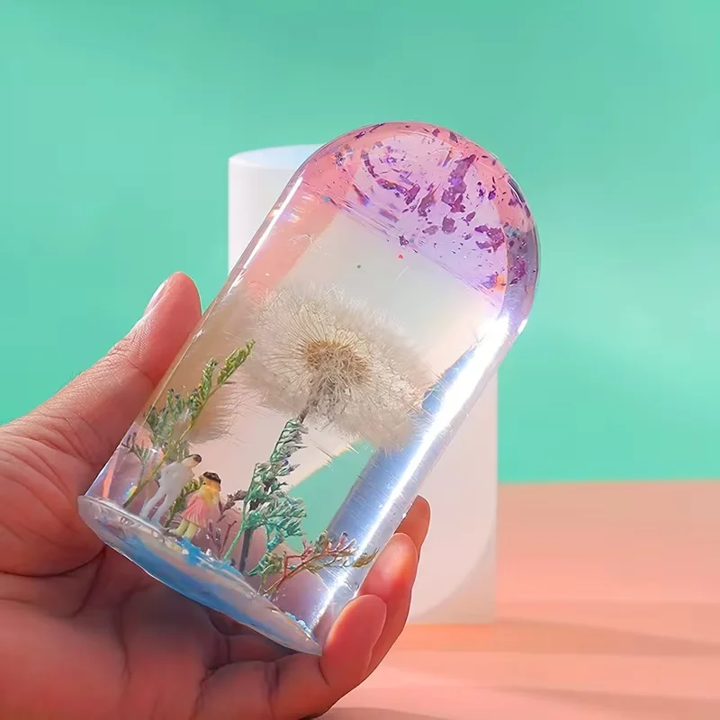 

DIY замечательная кристаллическая форма для эпоксидной смолы, светодиодный ночник, орнамент, сферический держатель лампы, цилиндрическая силиконовая форма