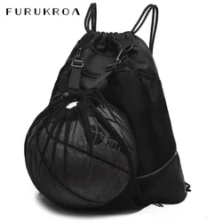 Drawstring Basketball Football Bag Ultralight Mesh Ball Soccer Shoes Backpack Outdoor Sports Yoga Swimming Luggage Pack XA103B