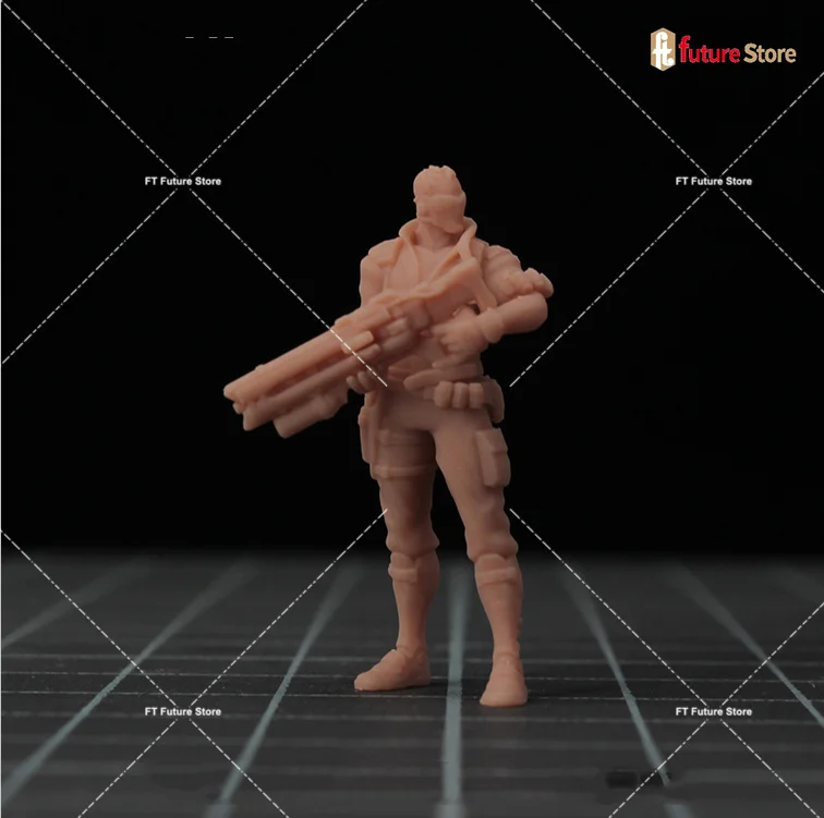 In Stock 1/64 1/43 Male Female Armed Hold Gun Sword Soldiers Miniature Figure Model Props Diorama Creative Scene Display Decor