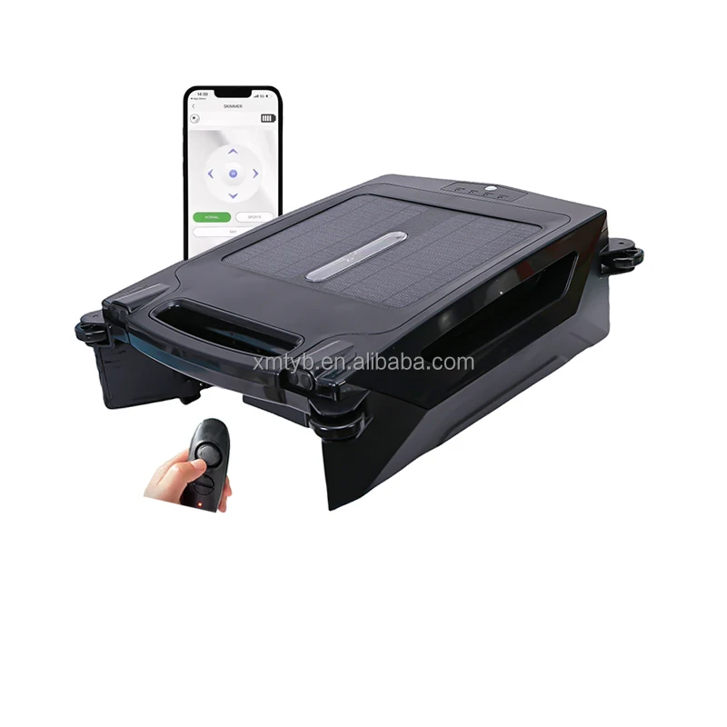 

10 Вт роботизированный очиститель скиммера для бассейна с питанием от солнечной батареи Автоматический очиститель поверхности бассейна