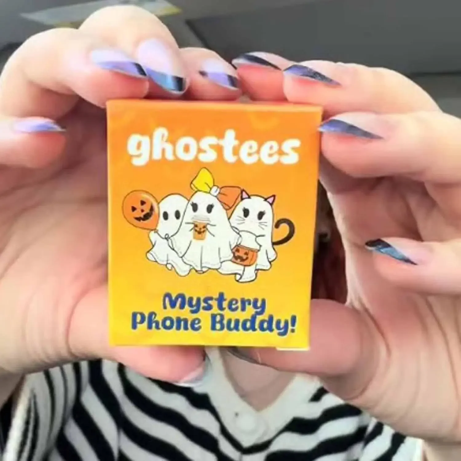 ชุดของตกแต่งรูปทรงผีสำหรับฮาโลวีน 6 ชิ้น/ชุด ตุ๊กตาติดสมาร์ทโฟนแบบมินิ ติดผนังได้ ของขวัญเซอร์ไพรส์ในกล่องปริศนา