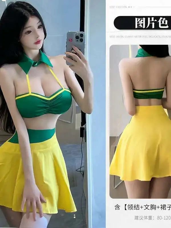 แฟชั่นชุดมินิเซ็กซี่หวาน 2024 ใหม่แฟชั่นเซ็กซี่ชุดชั้นในน่ารัก Pure Desire Temptation ชุดสําหรับสตรี Elegant Z07V