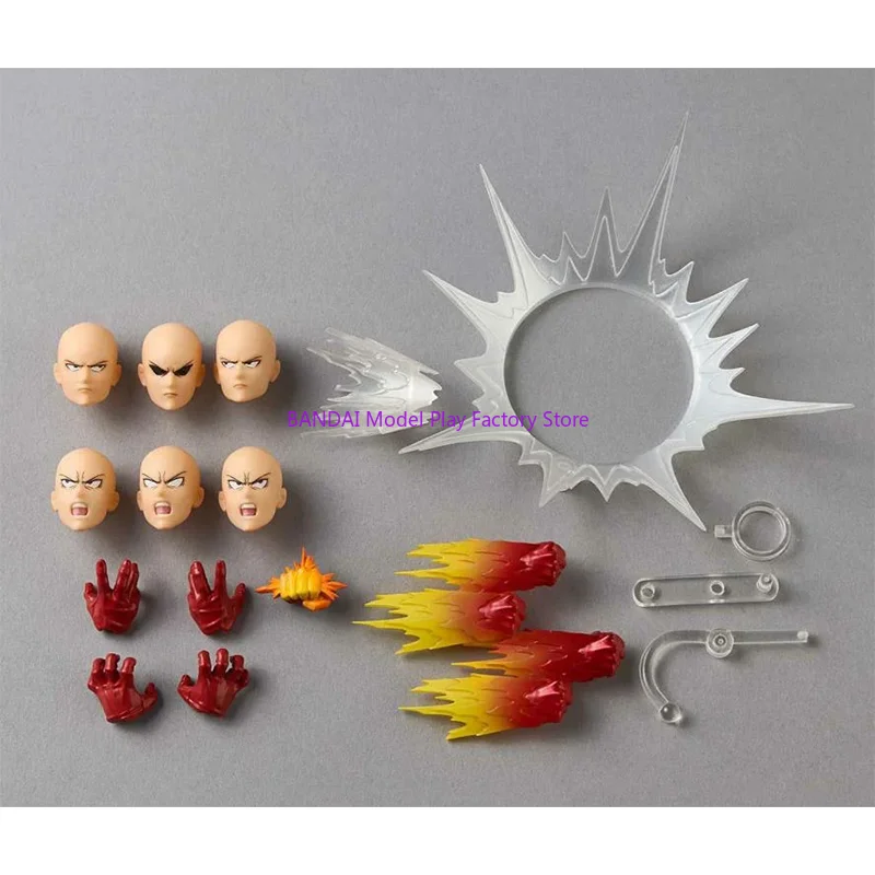 Original Kaiyodo One Punch Man Saitama increíble Yamaguchi Revoltech Saitama en Stock Anime colección de figuras de acción modelo Juguetes