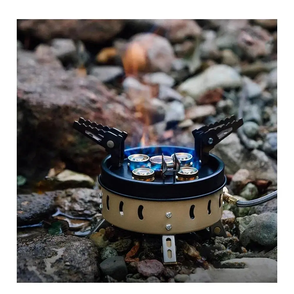 

Outdoor Camping Portable Stoves Picnic Cooking Accessory Foldable Gasstove High Power for Fishing Hiking Furnace GasCooker