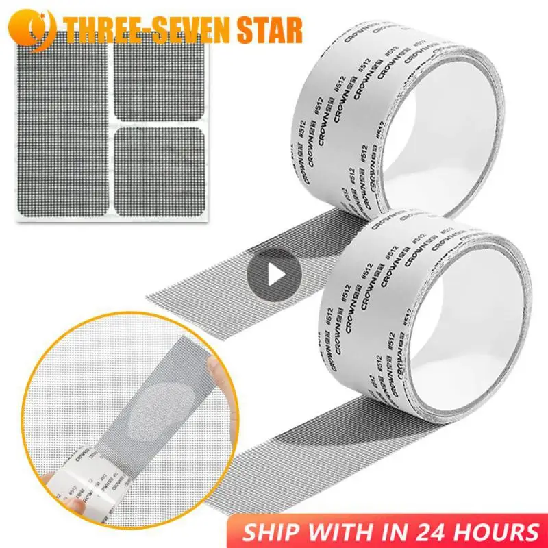 

Window Screen Repair Tape Self-Adhesive Fiberglass Mesh Tape Net Door Fix Patch Anti-Insect Mosquito Mesh Broken Holes Repairing