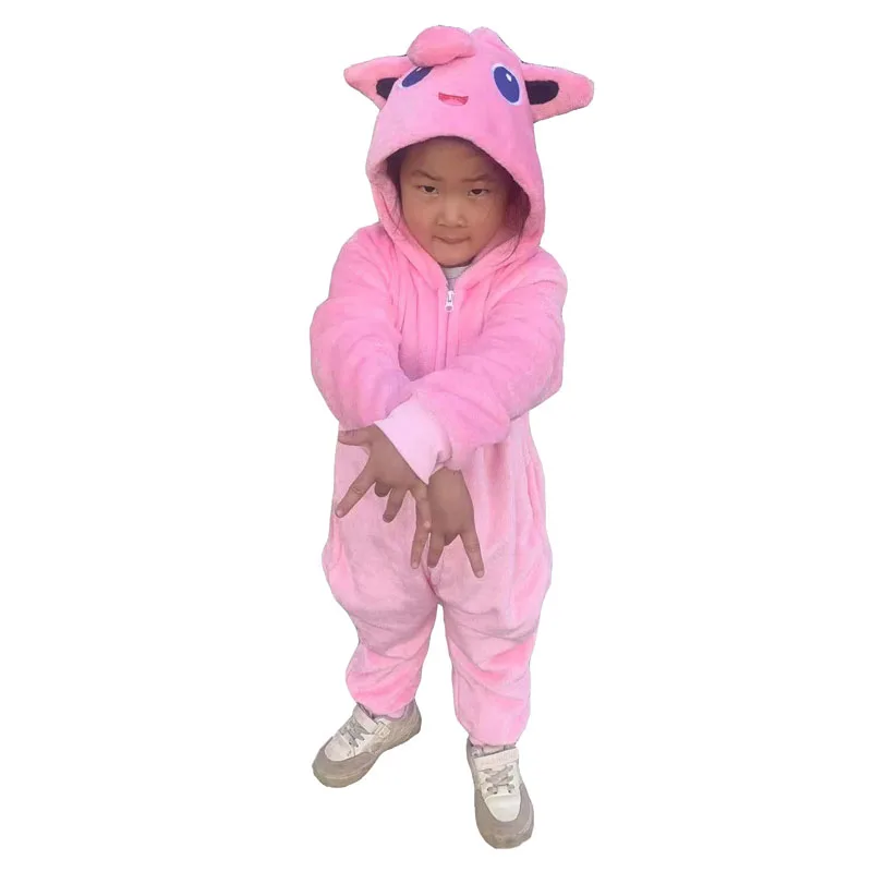 Onesie for Kids Cosplay Costume Children Jigglypuff Pajamas One-Piece Pijamas Christmas Full Body Clothe Halloween New Year Gift