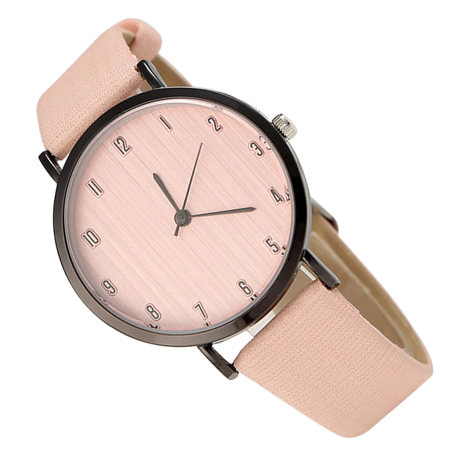

Quartz Watch For Women Wood Grain Dial Strap Lightweight Wristwatch Stylish Decorative Female Watch Festival