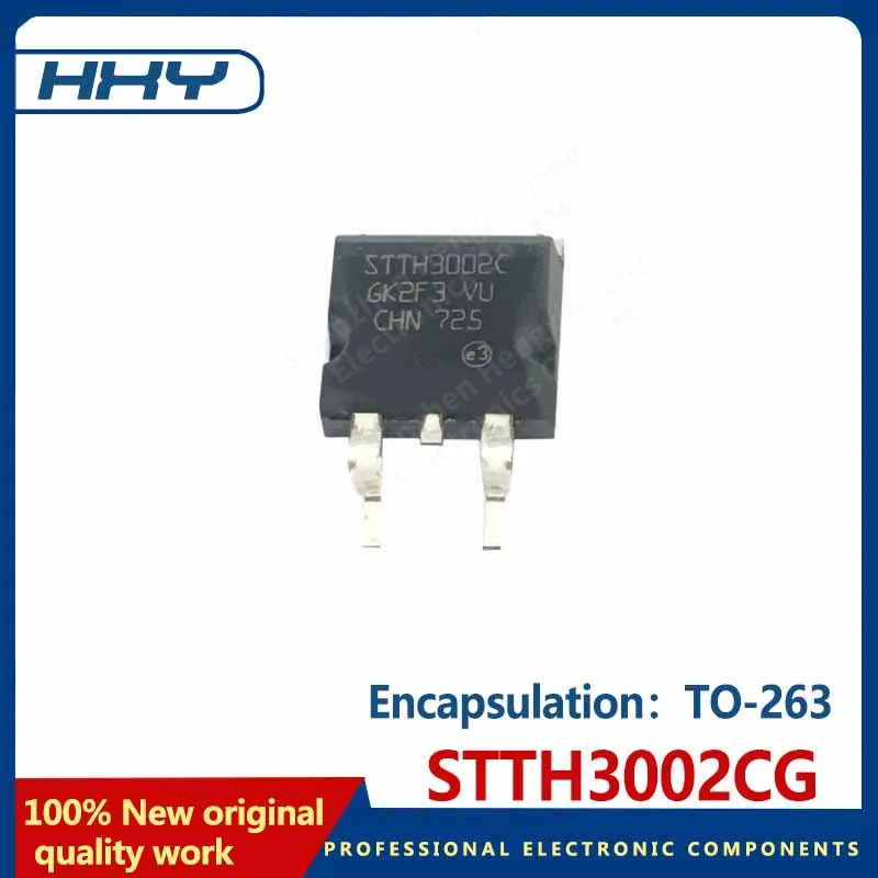 10pcs  STTH3002CG package TO-263 fast recovery diode D2-PAK