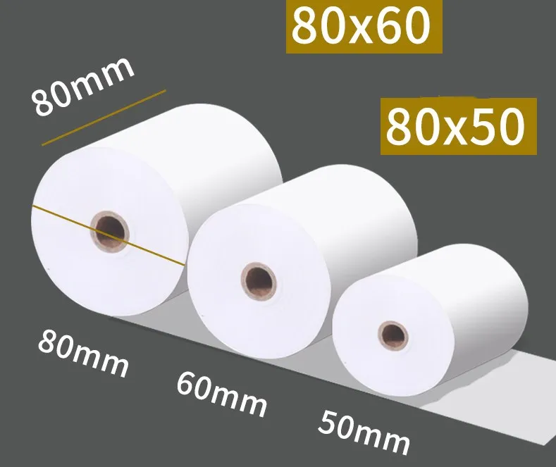 1 rolls POS thermal 80 * 50 thermal cash register paper Thermal receipt paper a supermarket pos 80 mm