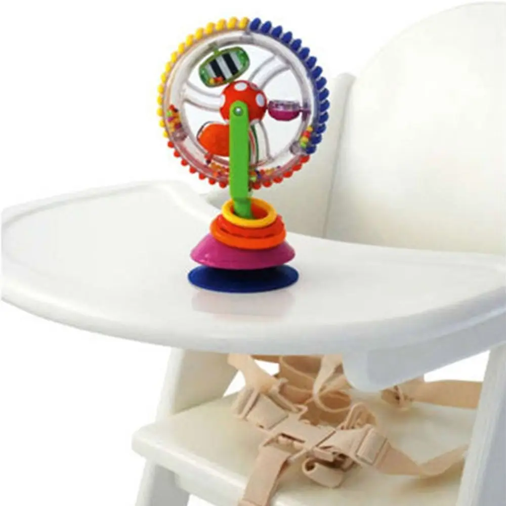 MultiFunction Beads  Suction Chair  Rotate Windmill Infant Kid  Rainbow Ferris Wheel