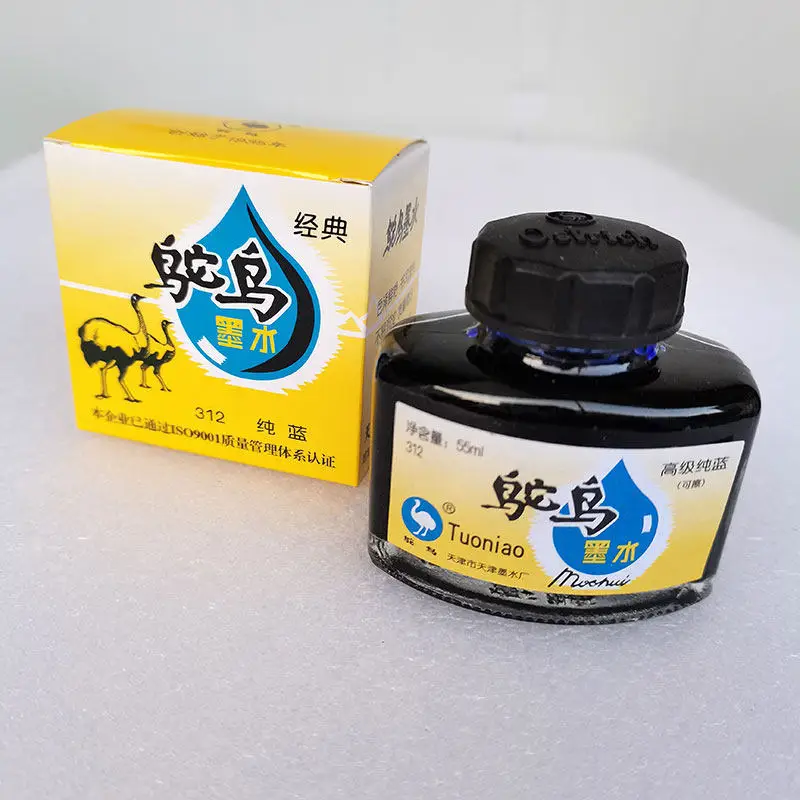 

Ostrich Ink Fountain Pen Ink Carbon Black Blue-Black Waterproof Pure Blue 312 Erasable Office Classic Domestic Brand