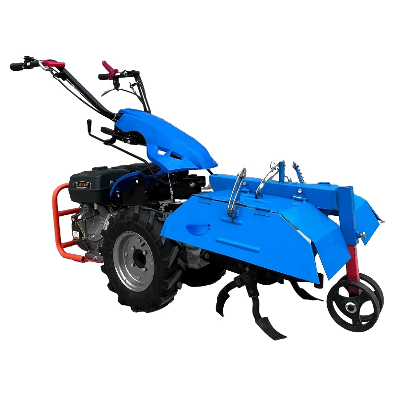 Four wheel drive lawn mower cultivator diesel/gasoline electric tiller