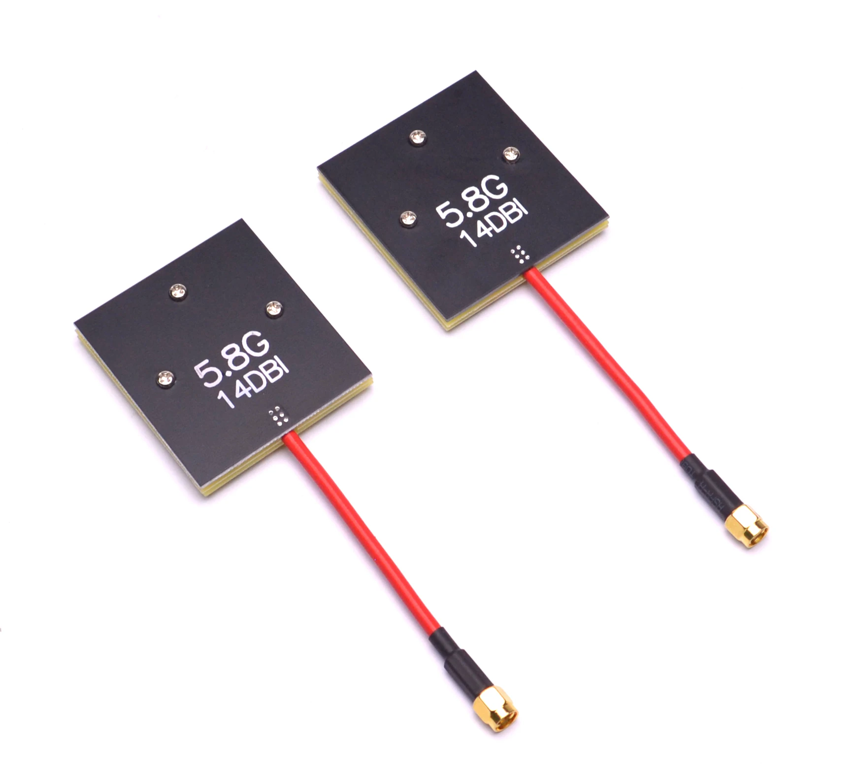 FPV 5,8 G 5,8 GHz 14 dBi High Gain Directional Patch Antenne für Phantom RC832 RC805 Empfänger QAV250 F450 Quadcopter (SAM RP-SMA)