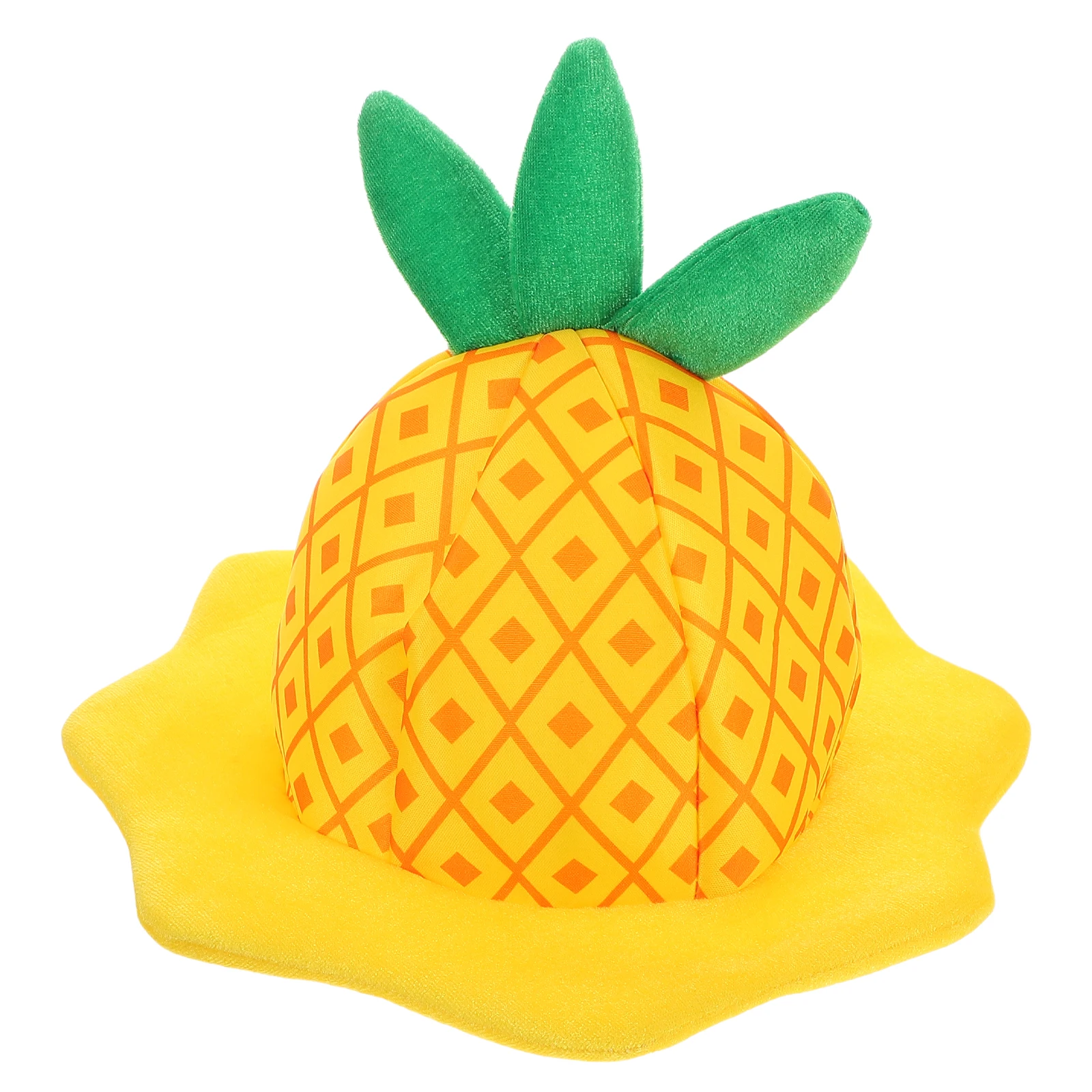 

Fruit Costume Hat Dancing Decorations Cartoon Pineapple Head Cap Birthday Spandex Cone Cute Headwear