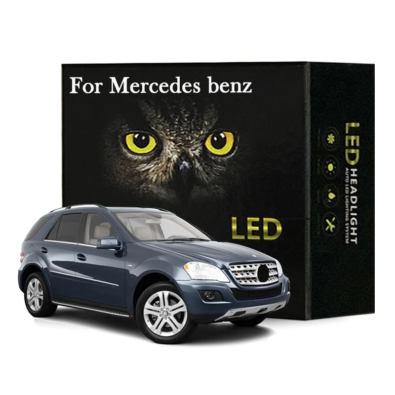 

Led Interior Light Kit For Mercedes benz C E S M ML GL class W203 W204 W210 W211 W212 W220 W221 W163 W164 X164 LED Bulbs Canbus