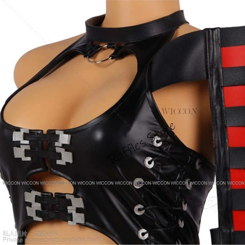 Anime Game Dead Or Alive Cosplay Rachel DOA Costume Halloween Cos Man Woman Full Set Sexy Wear Jumpsuit Cos Roleplay Shoes Prop