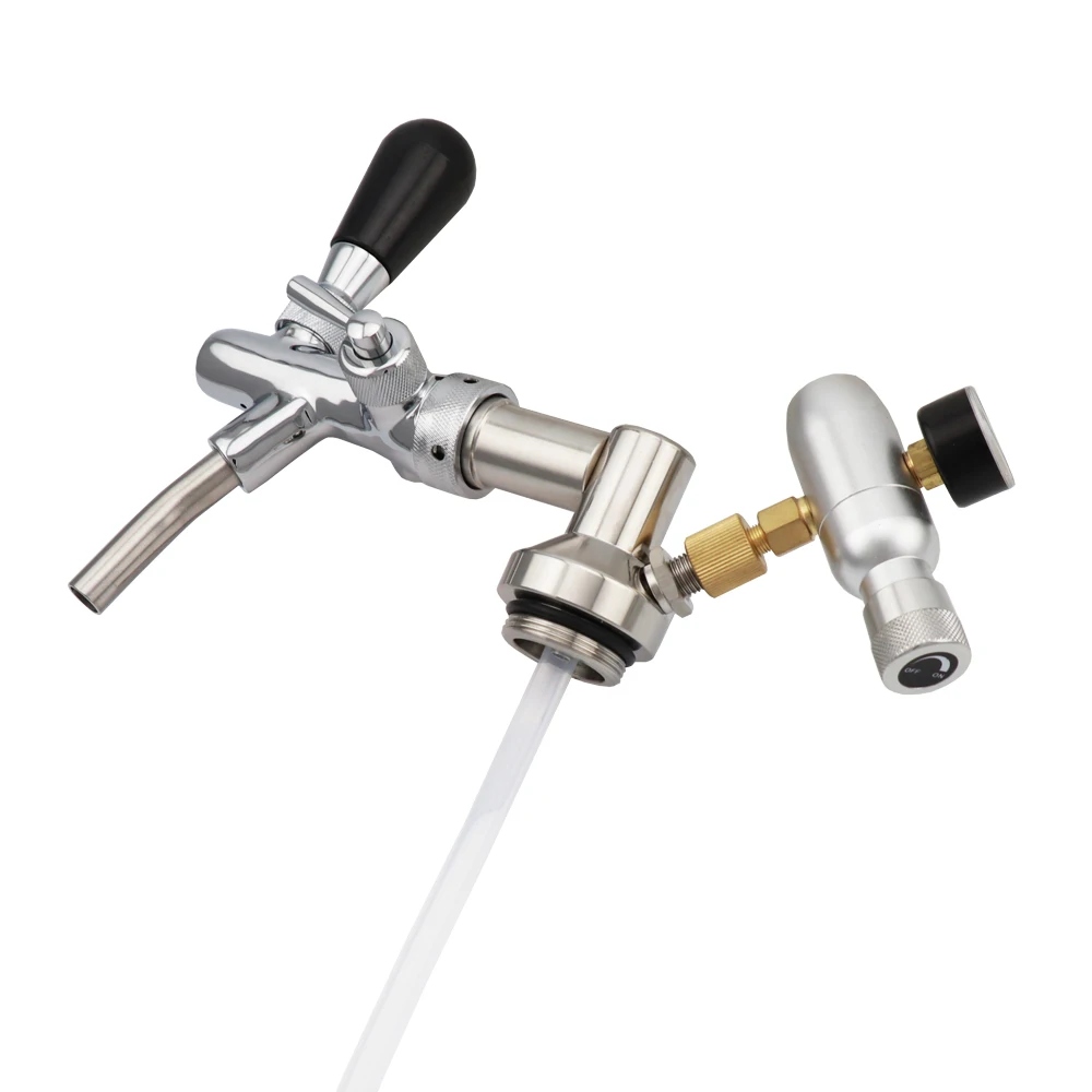 Stainless Steel Beer Growler Dispenser Co2 Tap Spear With Draft Beer Faucet for Hombrew 3.6L 5L 2L Mini Keg Tap Bar Accessories