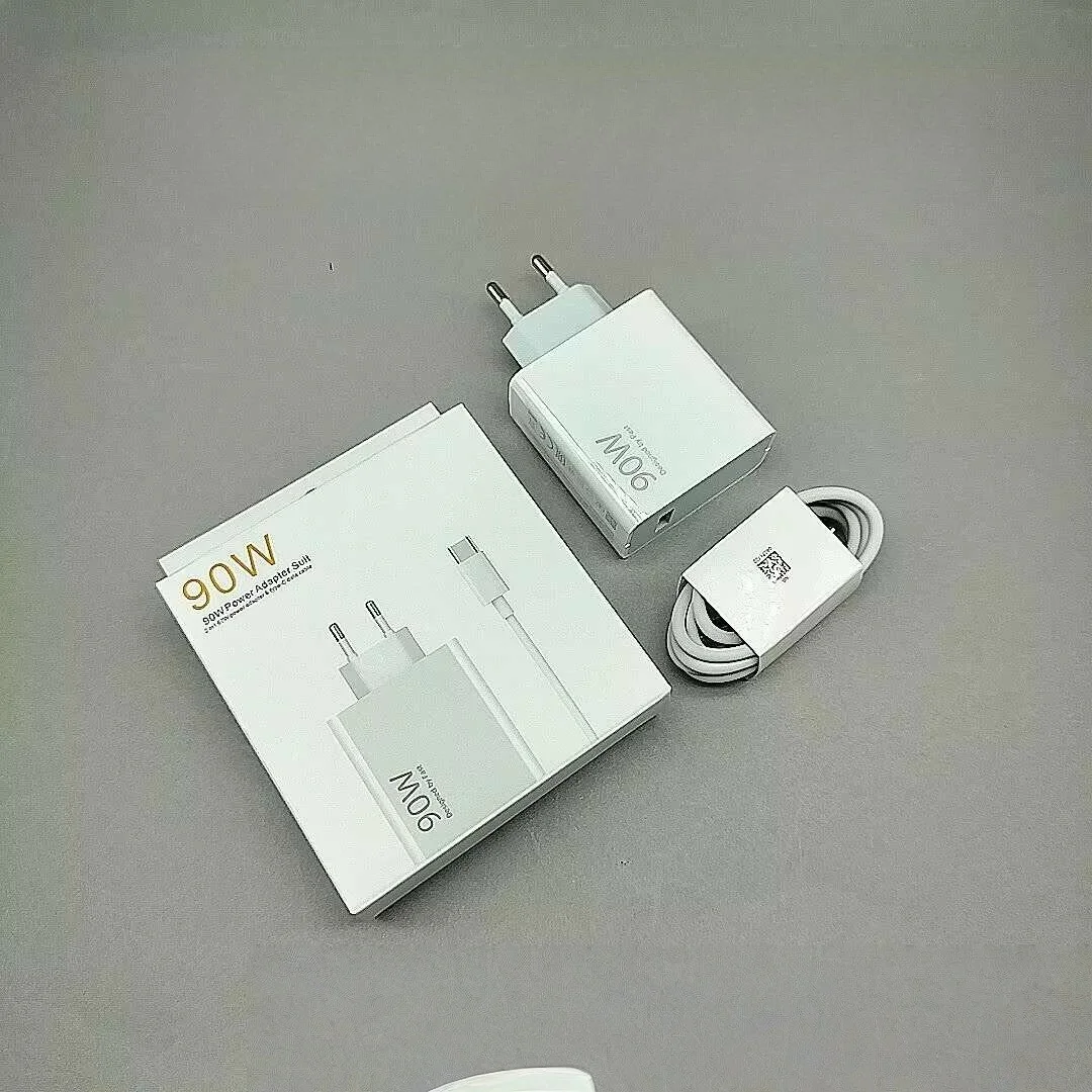 

90W EU GaN Turbo адаптер для быстрой зарядки с кабелем 6A для Xiaomi Poco X6 Pro X5 F5 Mi 14 13 12s Redmi K60 K50 K60E