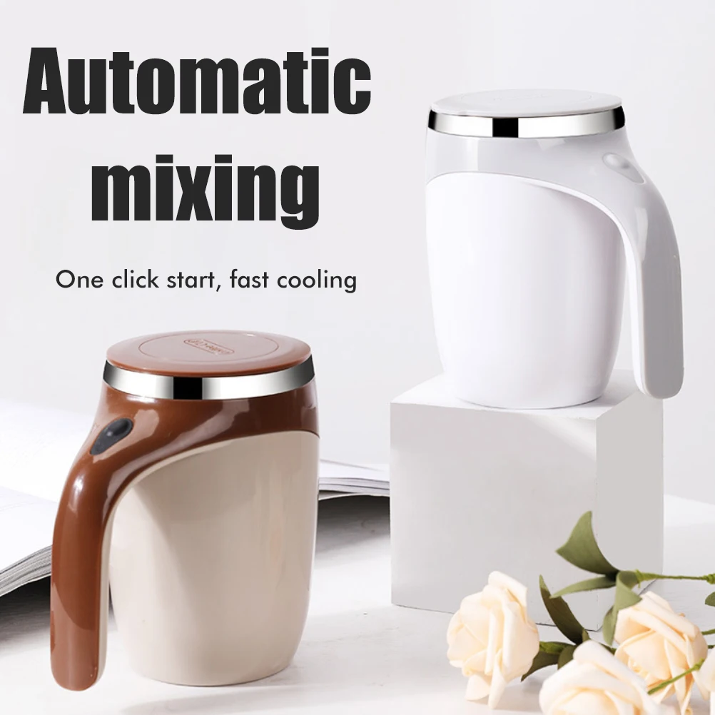 Elektrischer automatischer Magnetrühr-Kaffeebecher – Heimbüro, Reisen, Heißgetränk-Mixerbecher für Milchtee und Kaffee