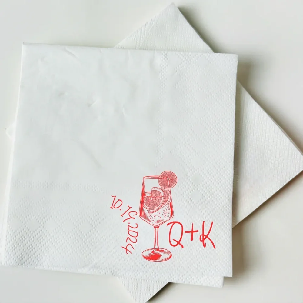 50 pcs Personalized Napkins,Custom Cocktail Napkin,Bridal Shower,Personalized Napkins  Weddings,Wedding Napkins,Wedding favors