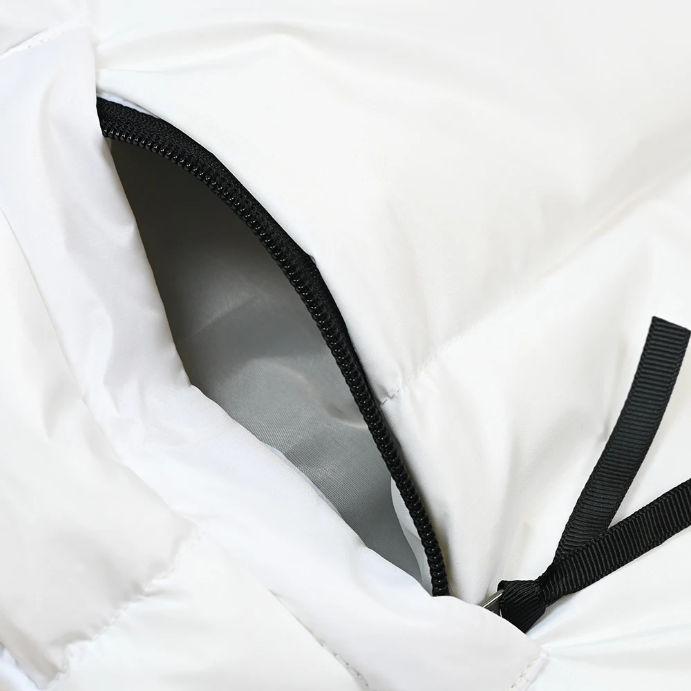 Winter New Men's Color Blo Function down Vest Couple Sle Loose Fit Faion Urban Youth Zipper Closure  Color Vest