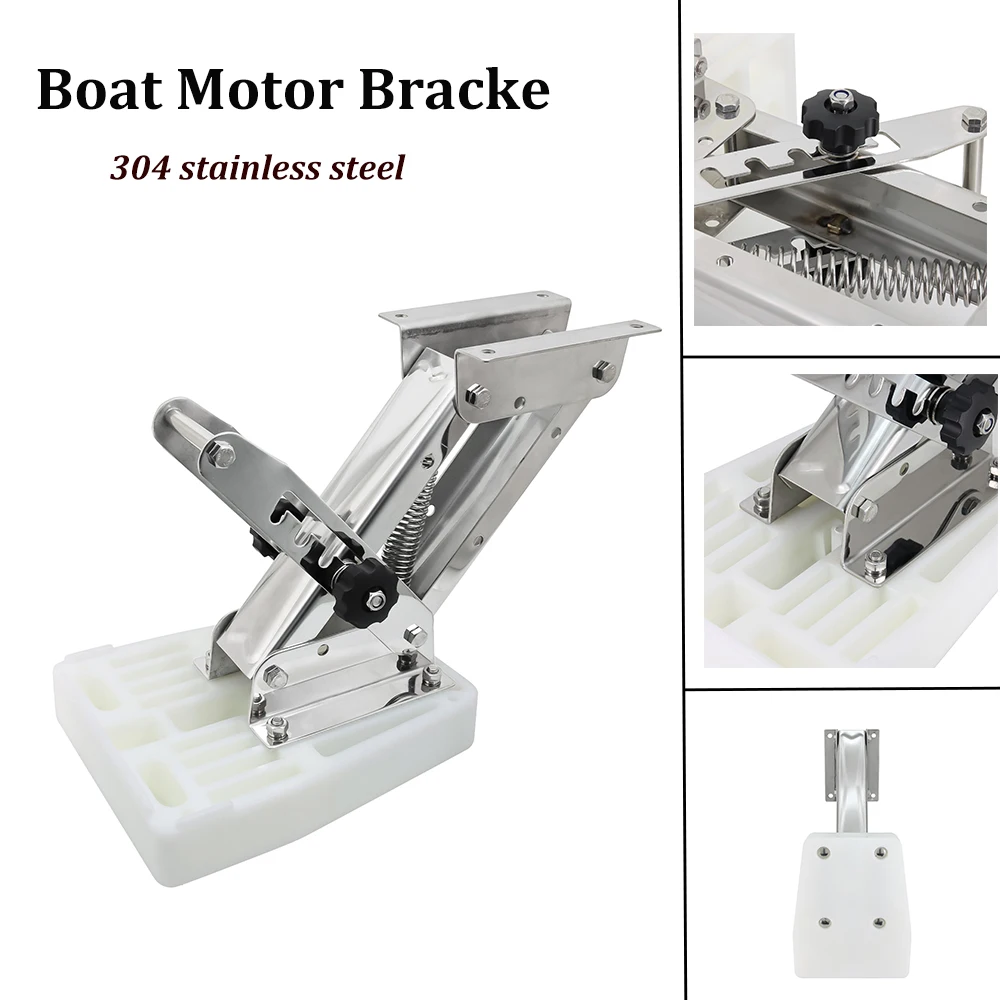 

Outboard Marine Engine Bracket Stainless Steel Heavy Duty Bracket for 2 Stroke Motor Up to 7.5HP -20HP Boat Aluminium Hardware