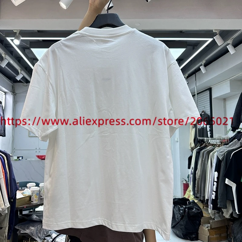 Irregular Two-piece Stacked T shirt Men Women Best Quality Blank Solid Color Tops Tee