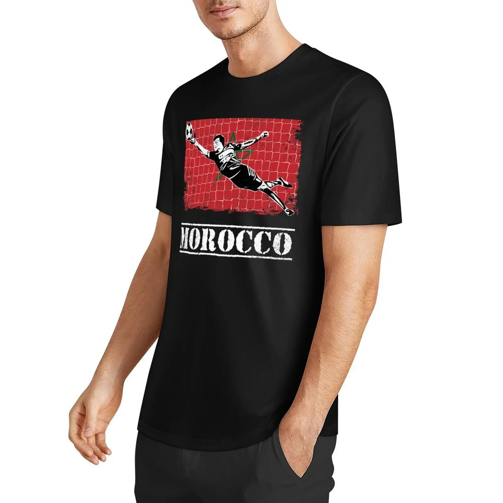 Morocco Soccer Goalie Goal Keeper Shirt T-Shirt man t shirt shirts graphic tee sublime mens shirts graphic tee